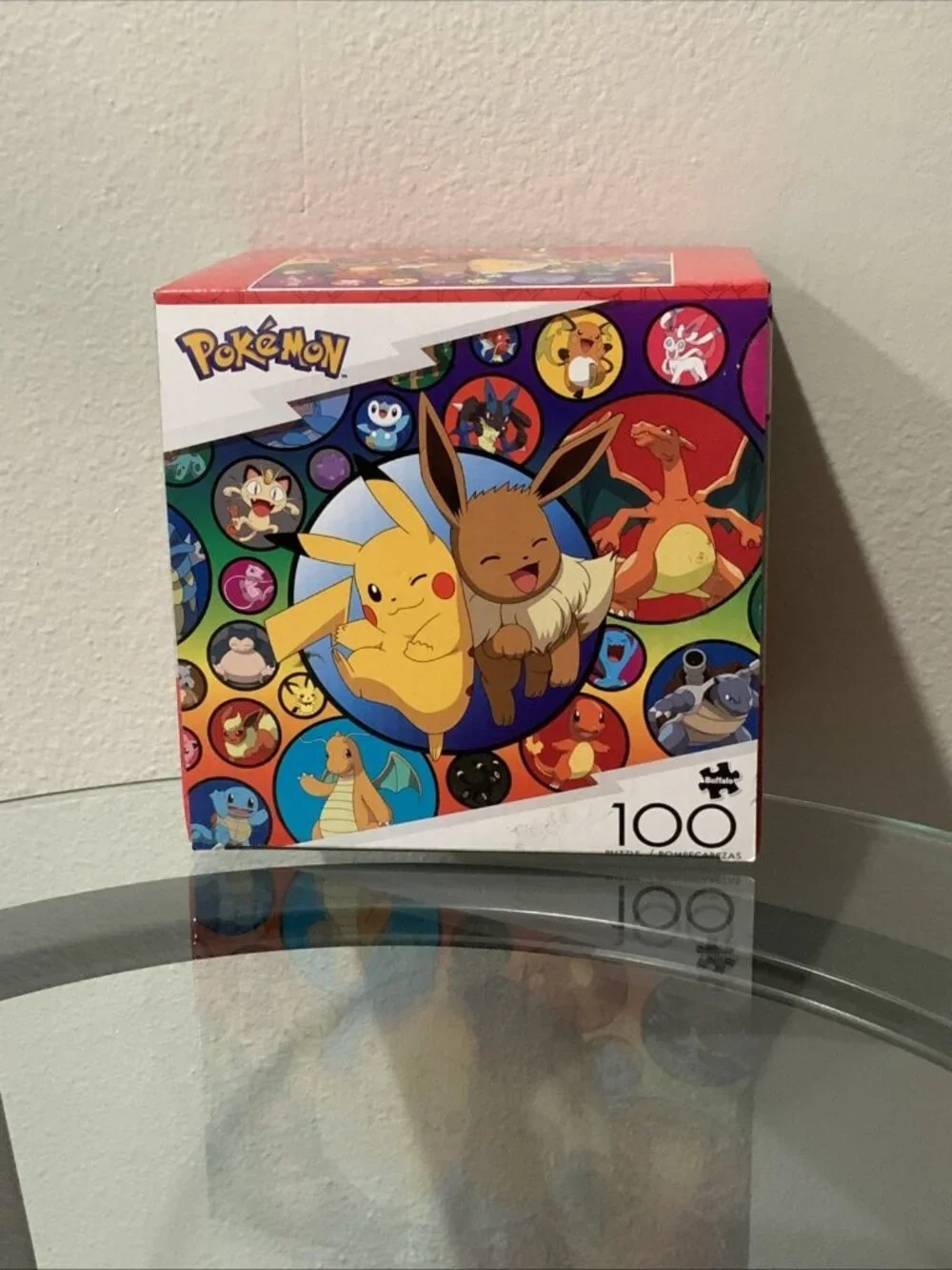 Pokemon Red and White Pokeball Puzzle 100 Pieces New Sealed